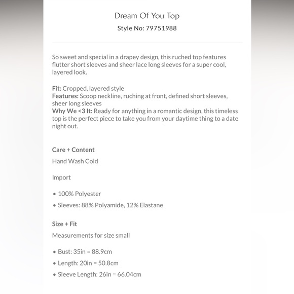 Free people dream of you top XS - Picture 5 of 7